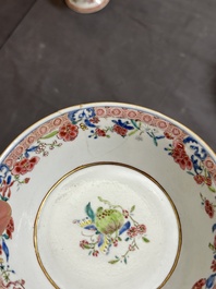 A varied collection of Chinese famille rose and Imari-style porcelain, Yongzheng and later