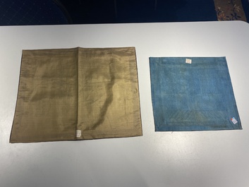 A group of eight pieces of Chinese embroidered silk, 19/20th C.