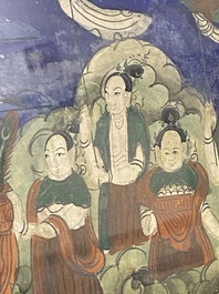 Een thangka met Groene Tara, Tibet, 18/19e eeuw