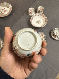 A varied collection of Chinese famille rose and Imari-style porcelain, Yongzheng and later
