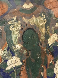 A thangka depicting Green Tara, Tibet, 18/19th C.