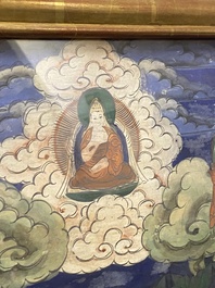 Een thangka met Groene Tara, Tibet, 18/19e eeuw