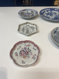 A varied collection of Chinese porcelain, Kangxi and later