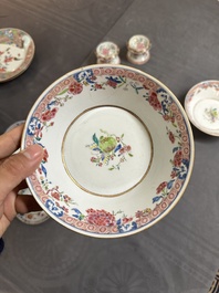 A varied collection of Chinese famille rose and Imari-style porcelain, Yongzheng and later
