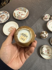 A varied collection of Chinese famille rose and Imari-style porcelain, Yongzheng and later