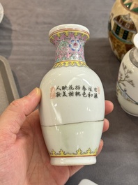 A varied collection of Chinese porcelain, Kangxi and later