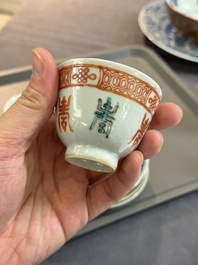 A varied collection of Chinese porcelain, Kangxi and later