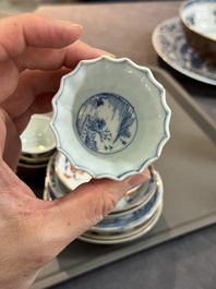 A varied collection of Chinese porcelain, Kangxi and later