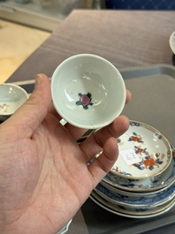 Een gevarieerde collectie Chinees porselein, Kangxi en later