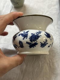 Collection vari&eacute;e en porcelaine de Chine en bleu et blanc et famille rose, 18&egrave;me et post&eacute;rieur