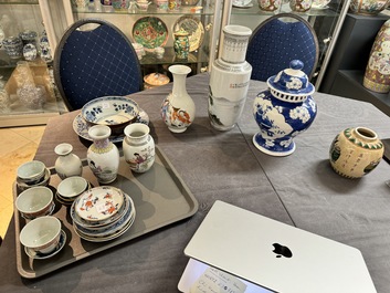 A varied collection of Chinese porcelain, Kangxi and later