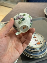 Een gevarieerde collectie Chinees porselein, Kangxi en later