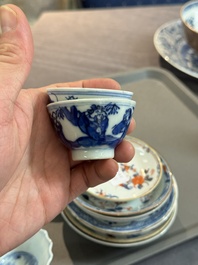 Een gevarieerde collectie Chinees porselein, Kangxi en later