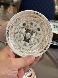 A varied collection of Chinese porcelain, Kangxi and later