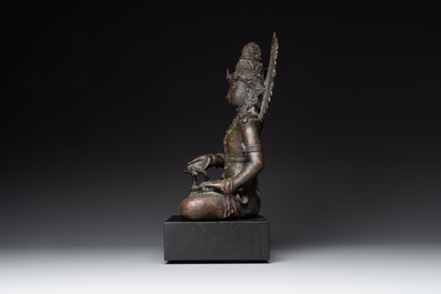 An Indonesian bronze sculpture of Bodhisattva, Majapahit, East Java, 14th C.