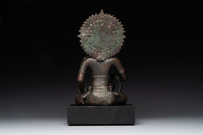 An Indonesian bronze sculpture of Bodhisattva, Majapahit, East Java, 14th C.