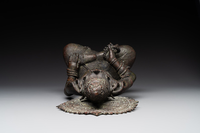 An Indonesian bronze sculpture of Bodhisattva, Majapahit, East Java, 14th C.