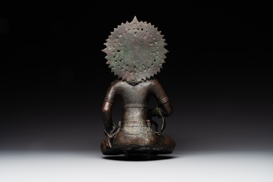 An Indonesian bronze sculpture of Bodhisattva, Majapahit, East Java, 14th C.