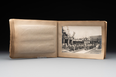 A photo album 'F&ecirc;te du quarantenaire de S. M. KHAI-DINH empereur d'Annam', Vietnam, dated Oct. 1924