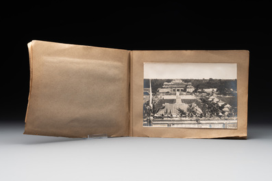 A photo album 'F&ecirc;te du quarantenaire de S. M. KHAI-DINH empereur d'Annam', Vietnam, dated Oct. 1924