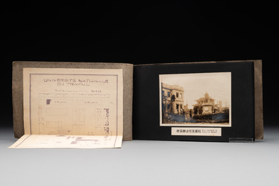 A photo album 'Ruin of the Shanghai National Labor University', dated February 1932