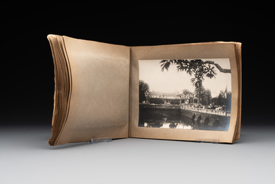A photo album 'F&ecirc;te du quarantenaire de S. M. KHAI-DINH empereur d'Annam', Vietnam, dated Oct. 1924