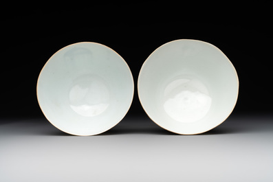 Two Chinese famille rose 'Wu Shuang Pu' bowls, Daoguang and Tongzhi mark and of the period