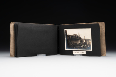 A photo album 'Ruin of the Shanghai National Labor University', dated February 1932