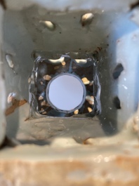 A rare Chinese blue and white openworked incense burner, Ming