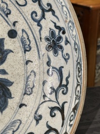 Two Chinese blue and white jars, a stem cup, a bowl and a censer, Chenghua mark, Ming