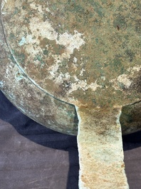 A Chinese archaic bronze tripod food vessel, 'ding 鼎', Eastern Han