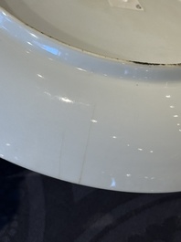 Five Chinese gilt-decorated eggshell porcelain 'phoenix' plates, Yongzheng