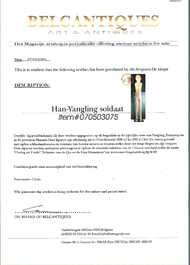 A Chinese painted pottery stick man figure and a pottery 'zodiac' offering vessel, Han/Song