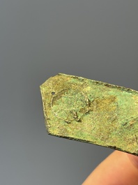 A varied collection of five Chinese bronze objects, 4th C. B.C./15th C.