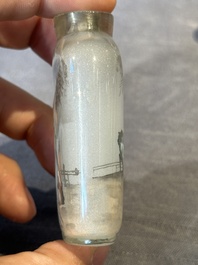 Eight Chinese inside-painted glass snuff bottles, signed Tang Zichuan 湯子川 and Ye Zhongzhi 葉仲芝, 20th C.