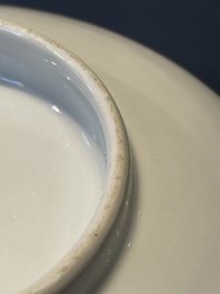A Chinese famille rose 'nine peaches' bowl and a 'Wu Shuang Pu' covered bowl, Qianglong and Tongzhi mark, 19th C.
