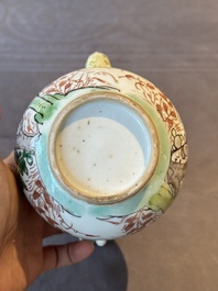 A Chinese wucai covered ewer and a rosewater sprinkler for the Islamic market, Kangxi