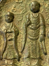 A varied collection of five Chinese bronze objects, 4th C. B.C./15th C.