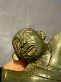 A varied collection of five Chinese bronze objects, 4th C. B.C./15th C.