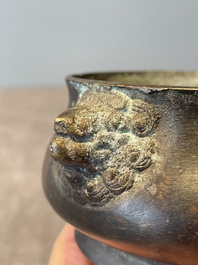 A varied collection of five Chinese bronze objects, 4th C. B.C./15th C.