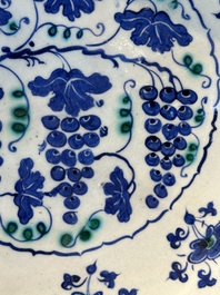 A polychrome Iznik 'grape' dish, Turkey, ca. 1570