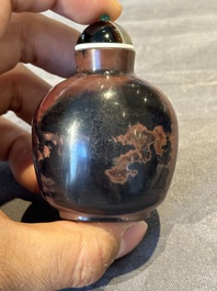 Five Chinese glass snuff bottles, 19/20th C.