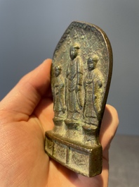A varied collection of five Chinese bronze objects, 4th C. B.C./15th C.