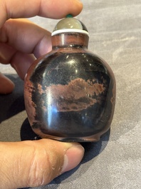 Five Chinese glass snuff bottles, 19/20th C.