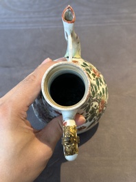 A Chinese wucai covered ewer and a rosewater sprinkler for the Islamic market, Kangxi