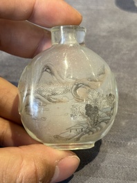 Eight Chinese inside-painted glass snuff bottles, signed Tang Zichuan 湯子川 and Ye Zhongzhi 葉仲芝, 20th C.