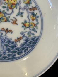A varied collection of Chinese porcelain, Kangxi and later