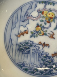 A varied collection of Chinese porcelain, Kangxi and later