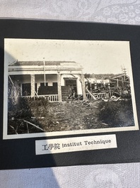 A photo album 'Ruin of the Shanghai National Labor University', dated February 1932