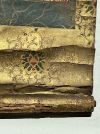 A rare Japanese Buddhist painting depicting Usnisavijaya, signed Ku Yue Baixie 哭月拜寫, probably 17/18th C.